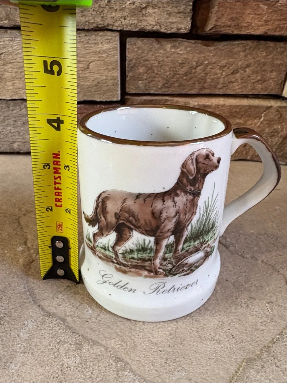 Golden Retriever speckled coffee cup/mug